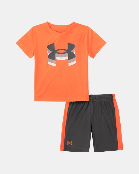 Boys' Toddler UA Rising Logo Set, Orange, pdpMainDesktop image number 0